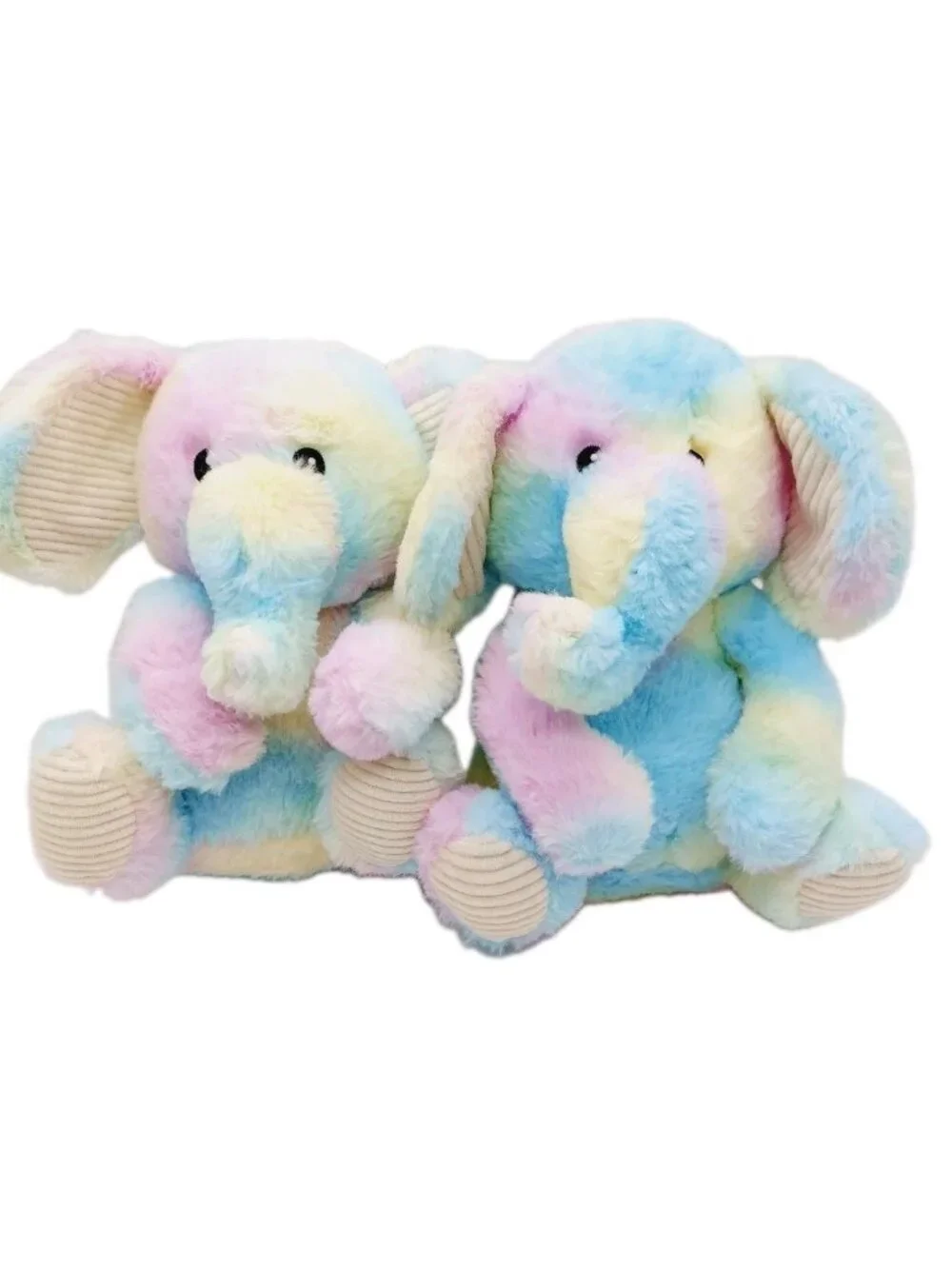 Spark Create Imagine Pastel Elephant Rattle Crinkle Ears Walmart Plush Set Of 2